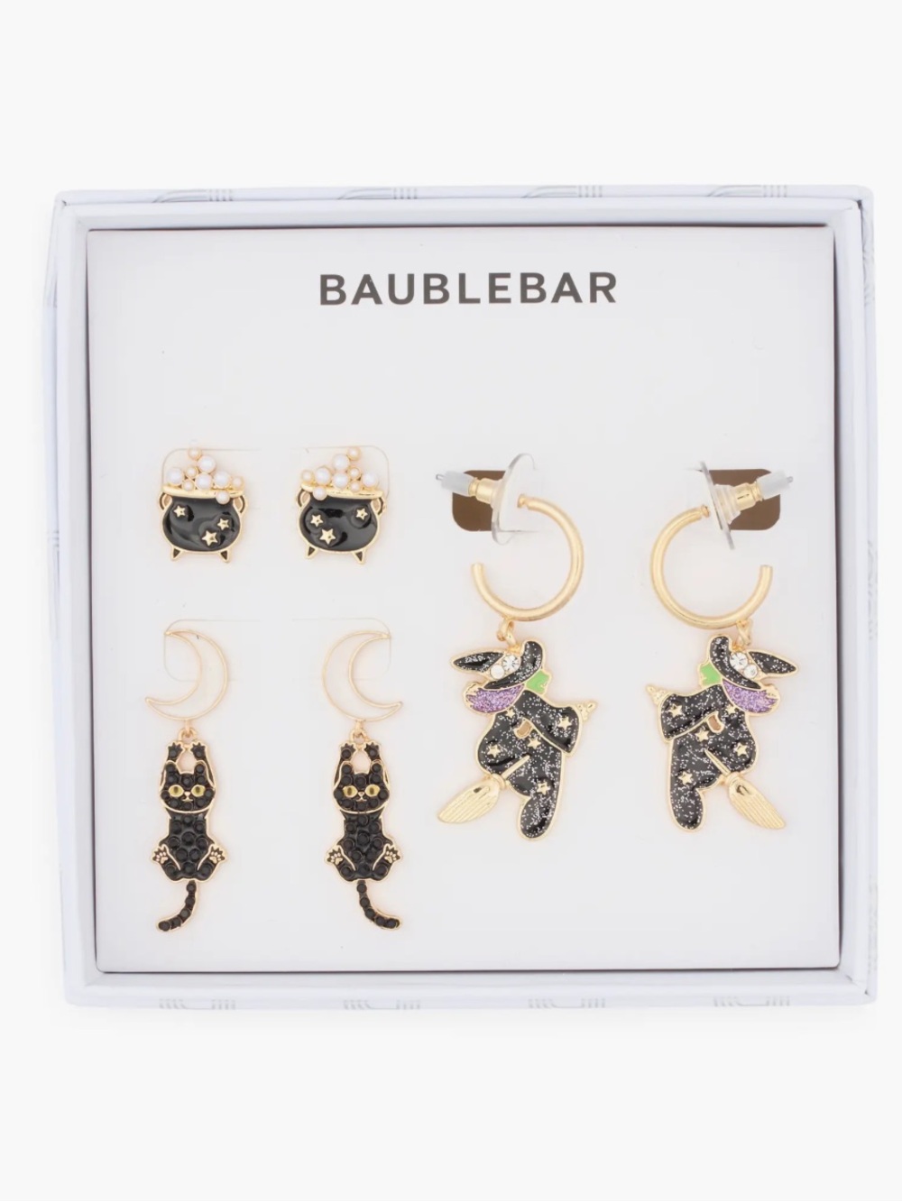 Brand New Baublebar Witch Set of 3 Earrings